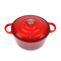 Wholesale cast iron soup pot enameled stock pots  enamel coating cast iron cookware casseroles